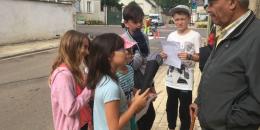Les enfants de Chablis à la rencontre des habitants
